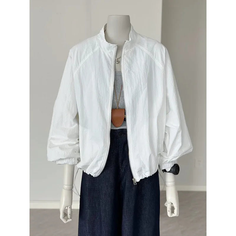Sunscreen Clothes for Women Thin Coat Casual Jacket Spring and Summer Outdoor Leisure Versatile Sports Clip