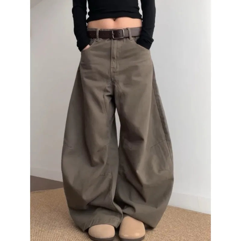 American Retro Knife Edge Women's Denim Jeans Summer Autumn Loose Casual High-End Versatile Long Trousers