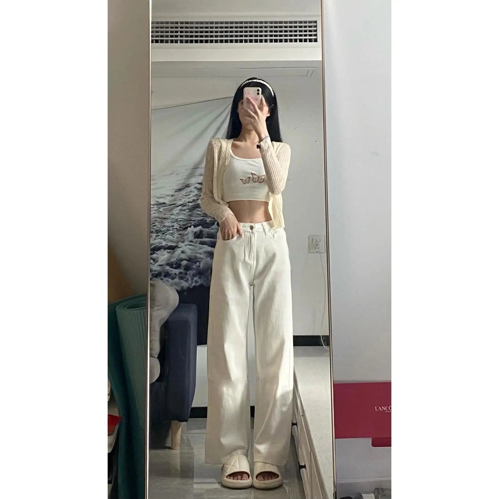 Jeans Woman Baggy Juminocore Clothes Street Vibe High Fashion Trend Popular Ladies Female Denim Trousers Hot Sense Series All